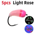 5pcs Light Rose