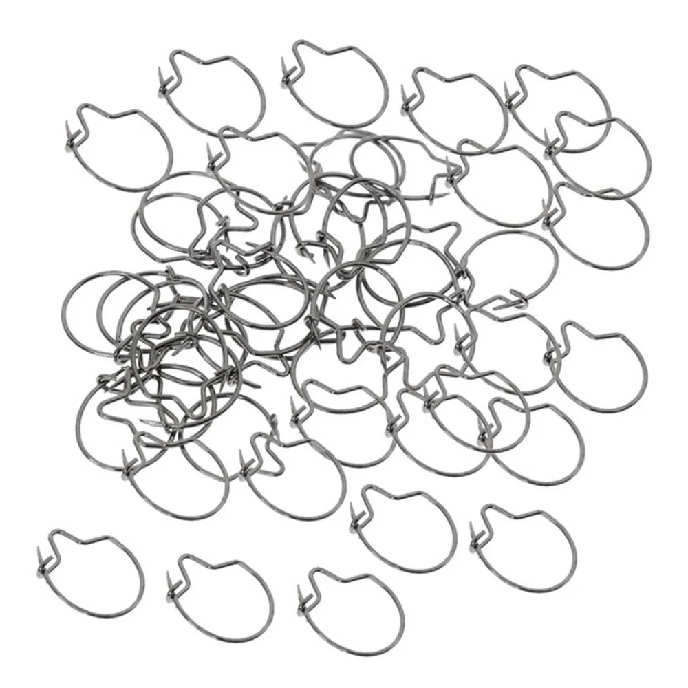 Aparejo de pesca de carpa de acero duradero, aparejos con punta, cebo vivo, Clip de gusano de pesca, anzuelos de anillo, anillo de cebo de pesca, Clips de gusano - imagen 3