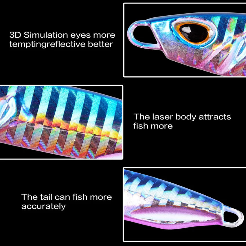 Juego de plantillas de Metal fundido japonés, cuchara de 10g-40g, cebo duro para pesca de lubina, aparejos de barco, trucha, Jigging, plantillas de señuelos de agua salada, 10 Uds. - imagen 4