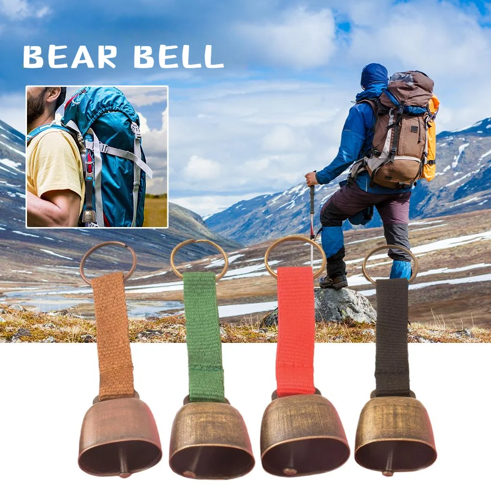 Campana de oso para exteriores, llavero colgante para evitar la conducción, Camping y senderismo - imagen 3