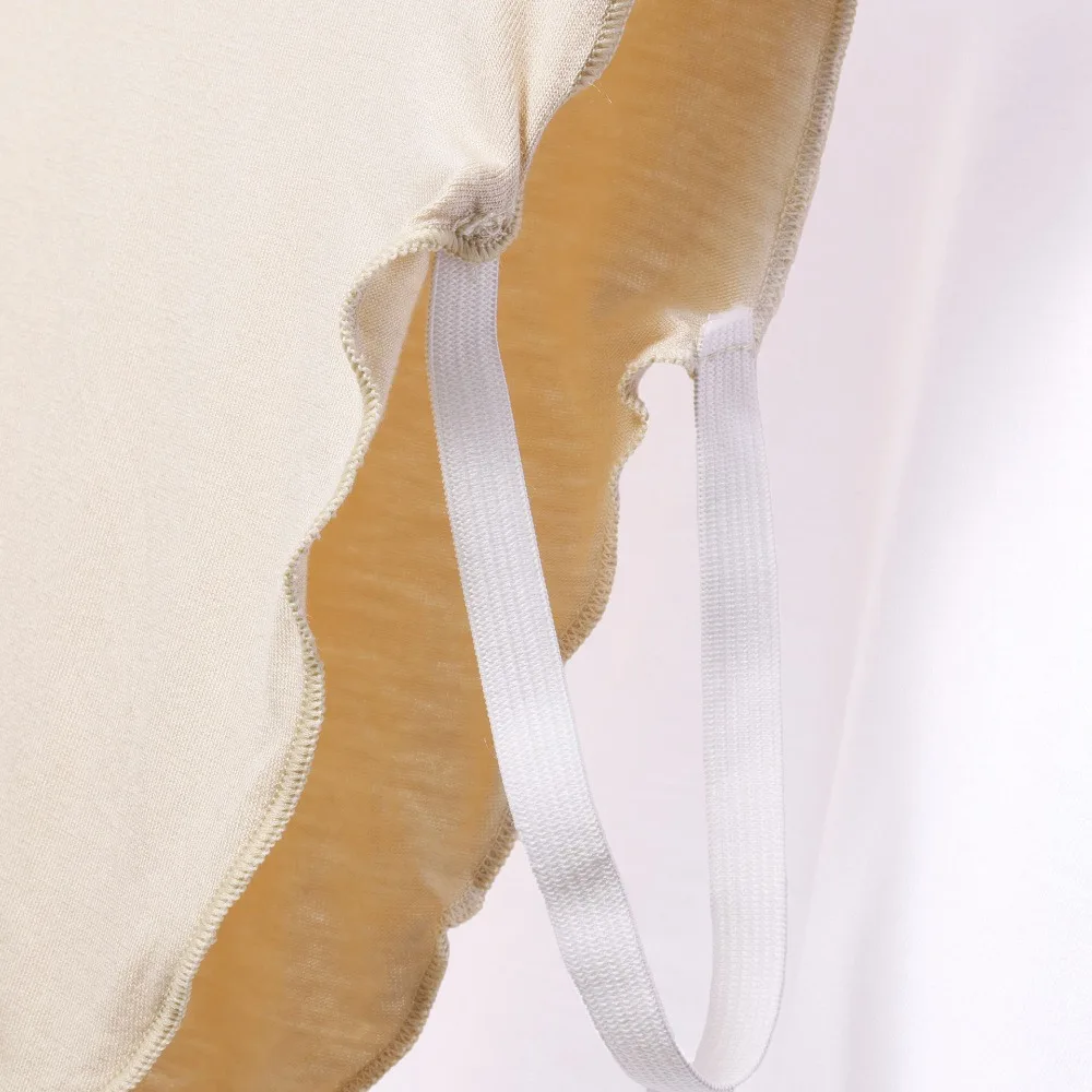 Elegante cuello falso de algodón desmontable Color sólido cuello alto sin mangas cuello falso mujeres señoras - imagen 5