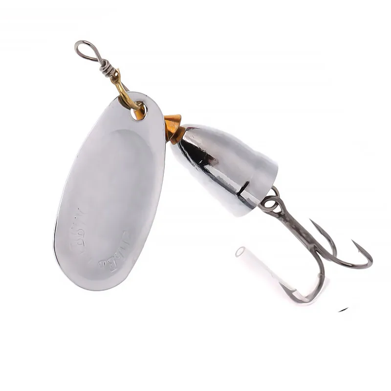 Bazooka giratorio Spinner Metal 4g 6g 9g10g16g19g latón duro Artificial cuchara cebo anzuelo triple aparejos para Lucio señuelo de pesca - imagen 3
