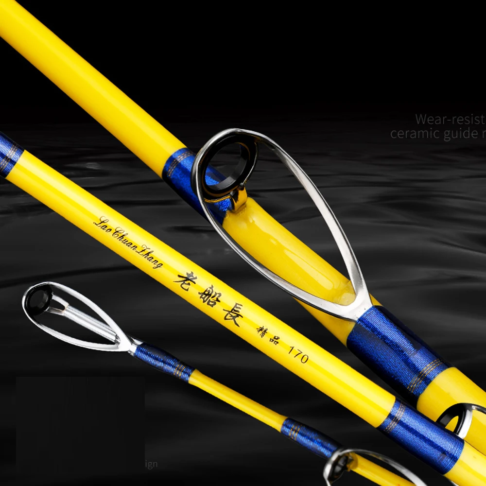 VOLIN-caña de pescar de Jigging lento, 1,6 m, 1,7 m, 1,9 m, XH, power Ocean, caña de pescar de carbono para barco - imagen 2