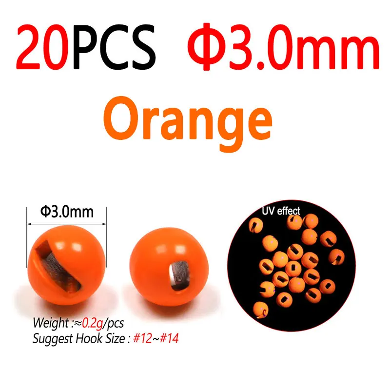20pc 3.0mm Orange