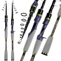 Josby Cana telescopica de carbono para pesca ligera rapida - Accion M