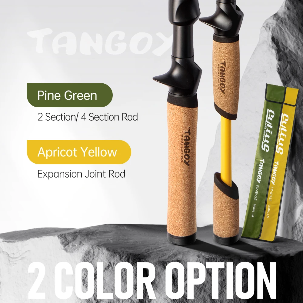 Caña de pescar SOLOKING TANGOY BFS, caña de pescar giratoria de fundición, anillo Fuji Toray de fibra de carbono UL, 2 secciones/4 secciones, caña de viaje fácil de llevar - imagen 3