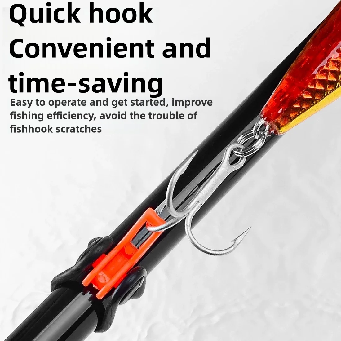 10 Uds caña de pescar señuelo cubierta titular Keeper para anzuelo de pesca, caña de pescar aparejos de pesca - imagen 3