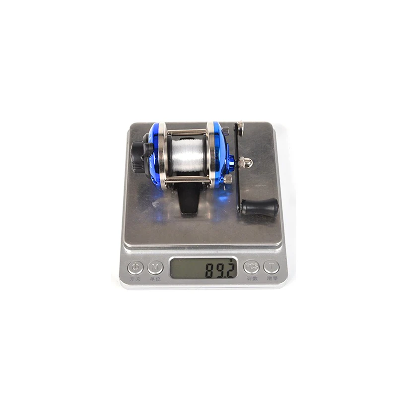 Carrete pequeño de pesca en hielo, bobina de tambor con línea de nailon de 0,2mm, 50m - imagen 3