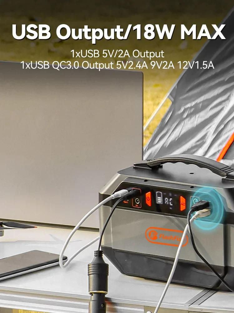 FF Flashfish 330W Estación de energía portátil con generador solar - imagen 4