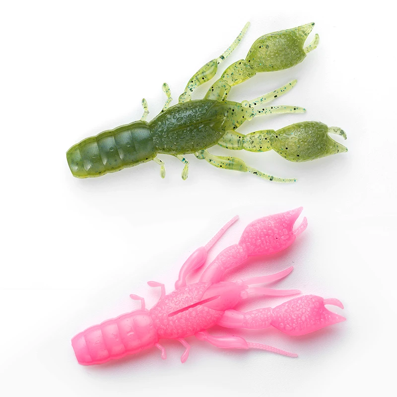 Boxeo Craw 7 unids/bolsa 2,8 pulgadas 5,2G señuelo camarones cebo de cangrejo suave cebo falso pesca Texas plomo gancho lubina con atrayente de peces - imagen 2