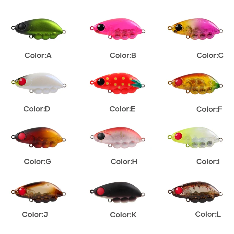 LETOYO-Mini señuelo tipo lápiz que se hunde, 3,9g/35mm, cebo tipo lápiz duro para insectos con anzuelo triple afilado, señuelos artificiales para trucha - imagen 3