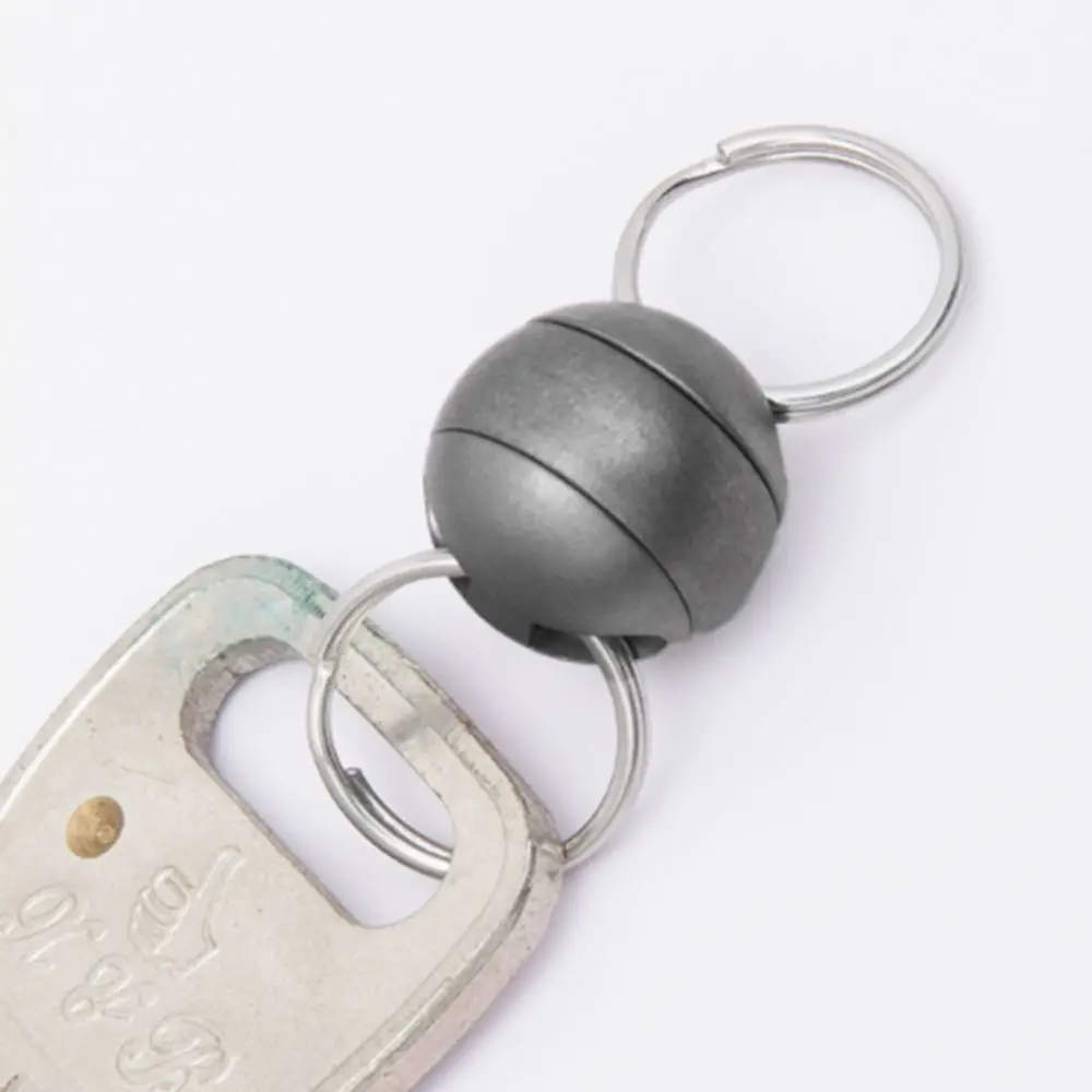 Nuevo Llavero portátil de aleación de titanio ultraligero 360 °   Llavero giratorio de latón para coche, herramienta pequeña para exteriores - imagen 3