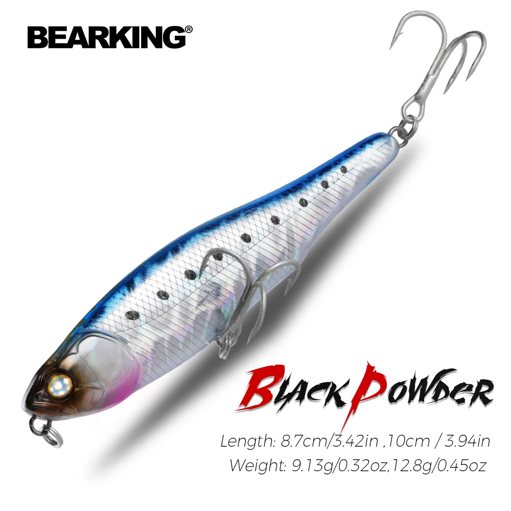 BEARKING BLACK POWDER 10 cm - Señuelo Walking Dog Pencil 8,7g - imagen 2