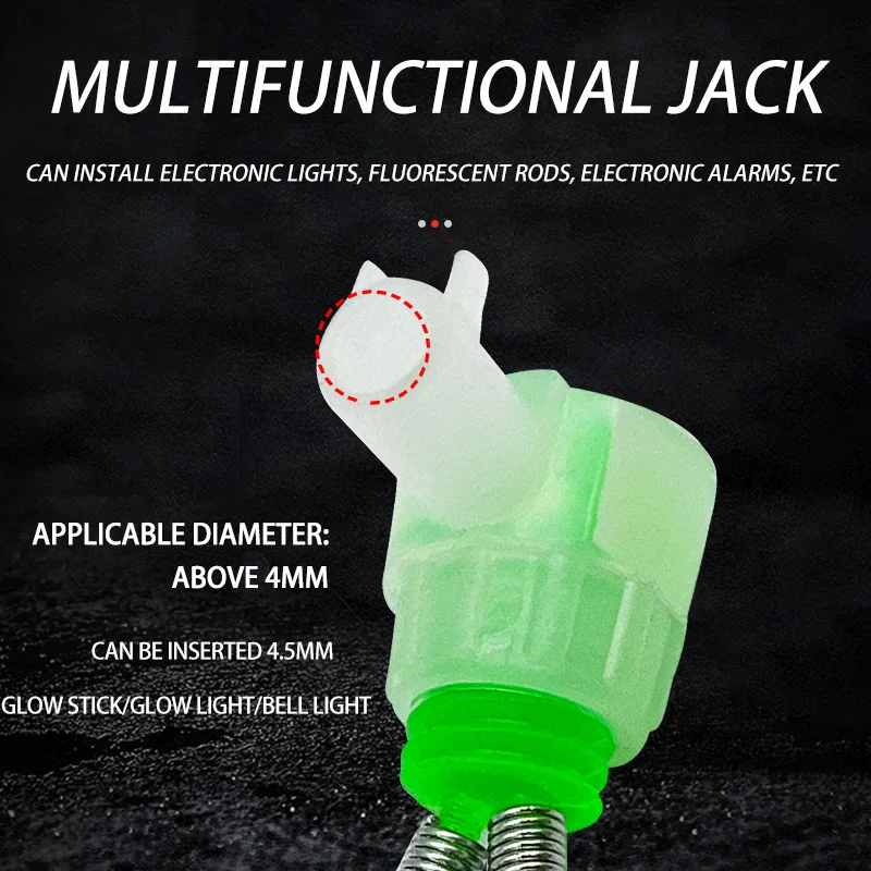 Accesorios de pesca de 5 piezas, alarma de mordida de caña, campanas de Clip con doble mordida, indicador de pesca, campanas de alarma de cebo de pescado - imagen 4