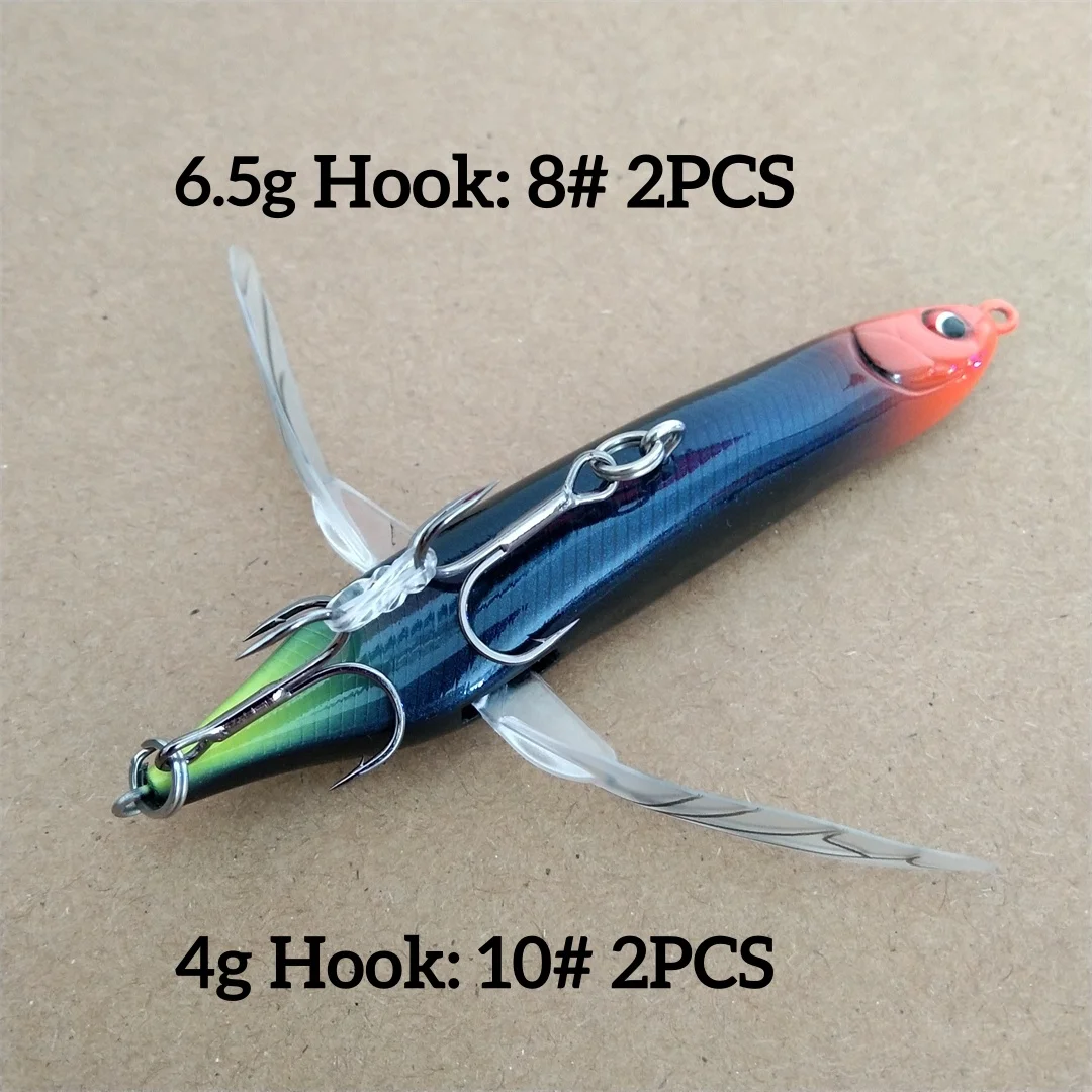 Swolfy-cebo de libélula Topwater, 10 Uds., 80mm/6,5g, 7cm/4g, Artificial superficial, Buzzbait Popper, lápiz Stickbait para Lucio - imagen 4