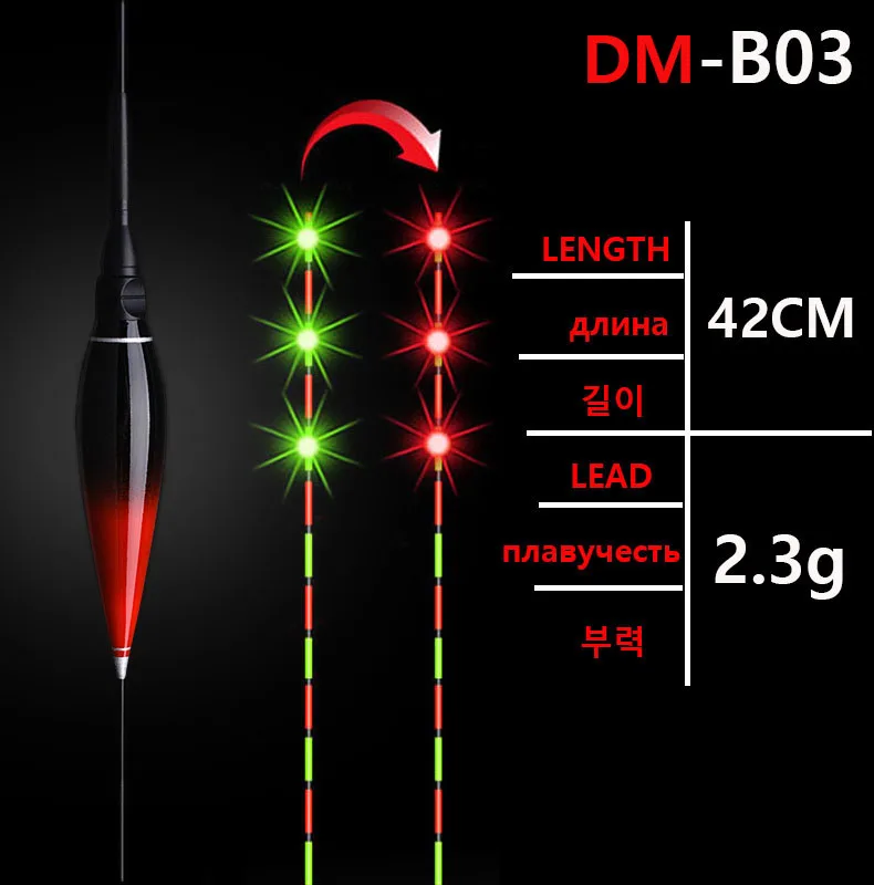 Flotadores de pesca nocturna de verano, accesorios flotantes luminosos electrónicos Led inteligentes, palo de luz, Sensor de gravedad, carpa 2022, alta calidad - imagen 5