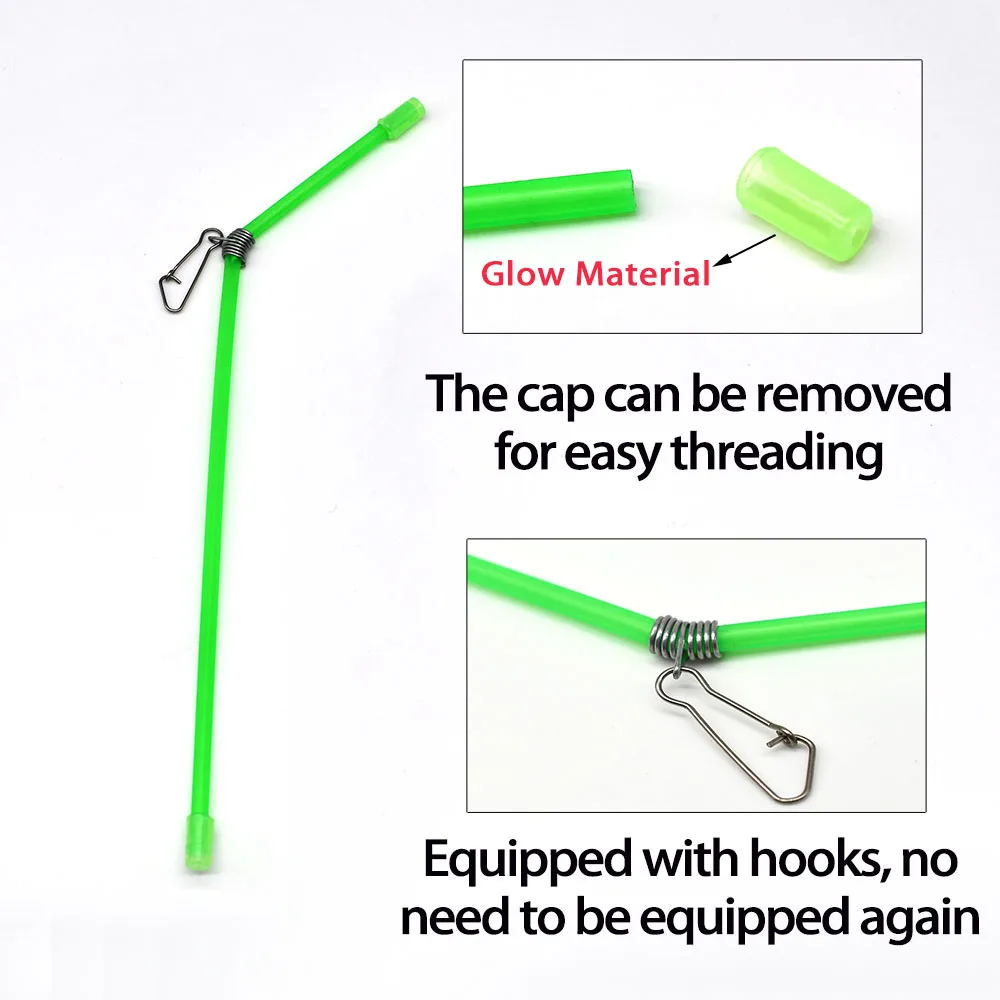 MNFT-alimentador de carpas y lucios, Mangas de plomada de peso, 6 piezas, doblado, antienredos, pesca gruesa - imagen 5