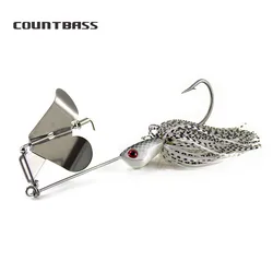 COUNTBASS Clacker Buzzbaits para lubina – Inoxidable y falda silicona