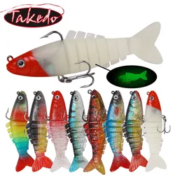 Takedo XY08 Swimbait articulado vibrante para perca y mandarín