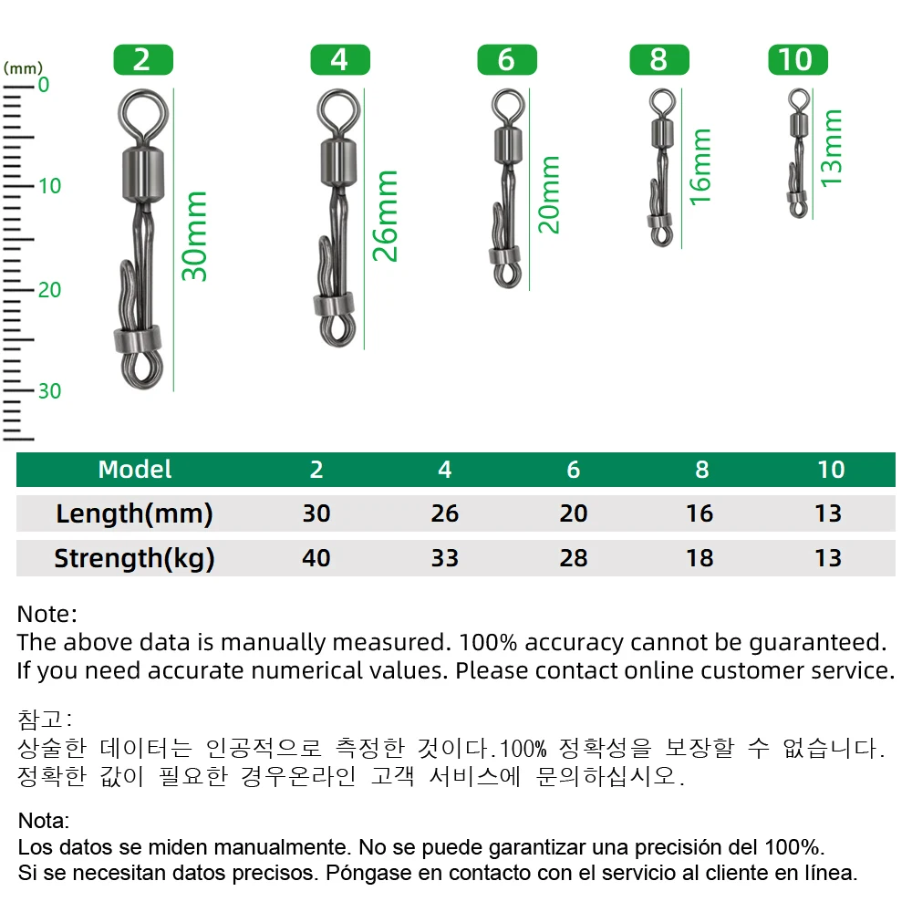 20 piezas giratorio de carpa con bloqueo a presión, cambio rápido, anillo de 8 formas, conector de sedal de pellets para pesca de carpa, accesorios de pesca - imagen 2