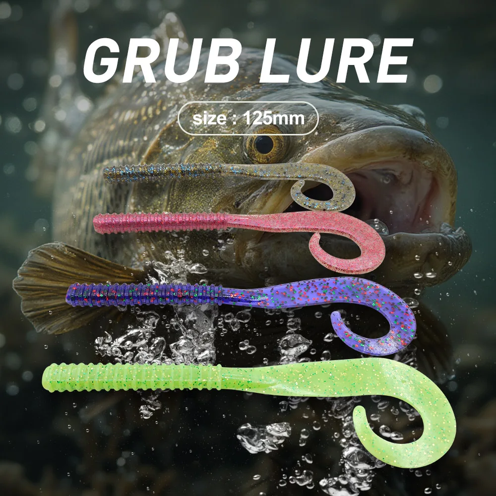 KESFISHING-señuelo de pesca de silicona suave, cebo muerto, 6 piezas, 125mm, 9g, Leurre Isca, olor Artificial, cuchara, Crankbait - imagen 4