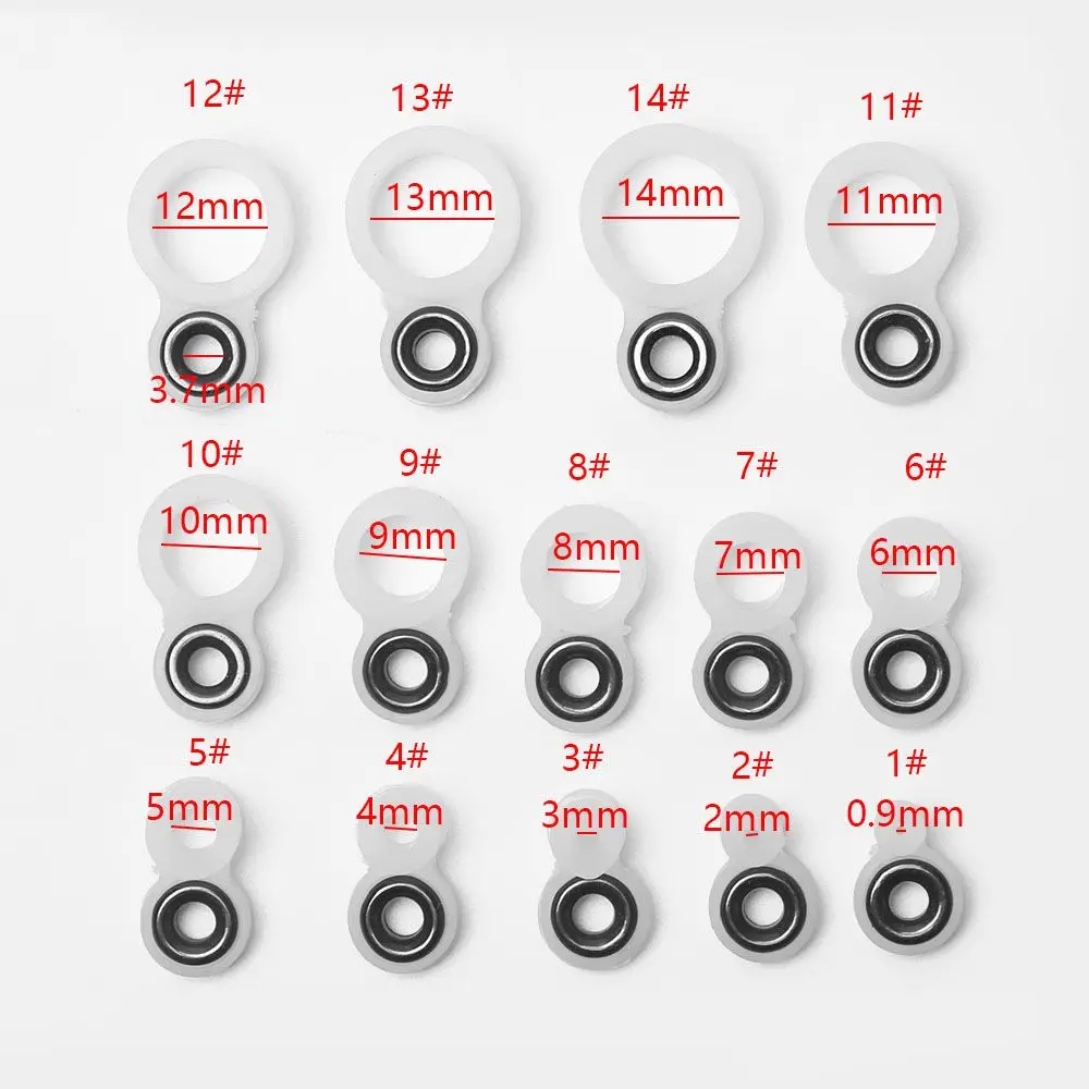 Accesorios para aparejos de anillo, accesorios de pesca, anillo de cerámica, guía de sedal, anillo de silicona, anillo redondo, caña de pescar, anillo de cerámica de alambre - imagen 3