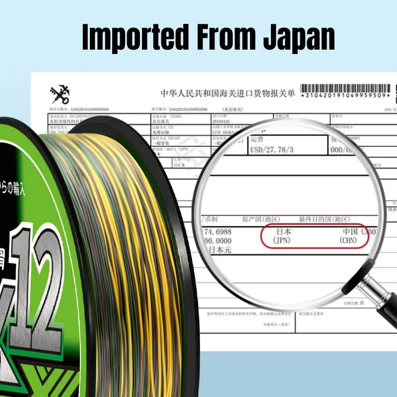 Línea de pesca de carpa PE X12 mejorada, 300/500/1000M, 12 hebras trenzadas, multifilamento súper fuerte resistente al desgaste, alambre de agua salada marina - imagen 4