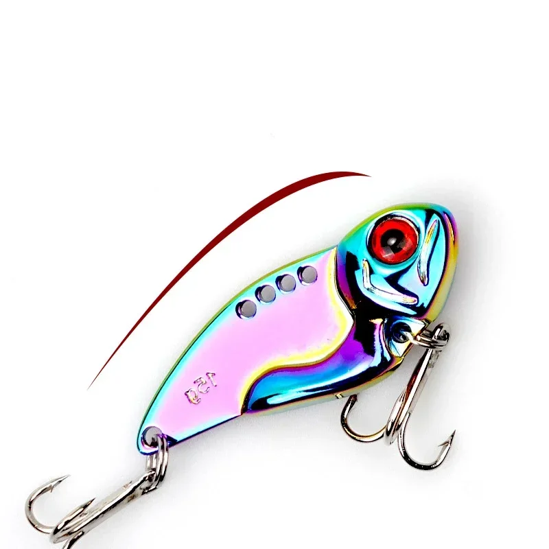 1 Uds 7g/10g/12g/15g Barracuda cebo de pesca cuchara anzuelo triple columpio cuchara vibratoria de Metal señuelo lubina cebos de agua dulce - imagen 4