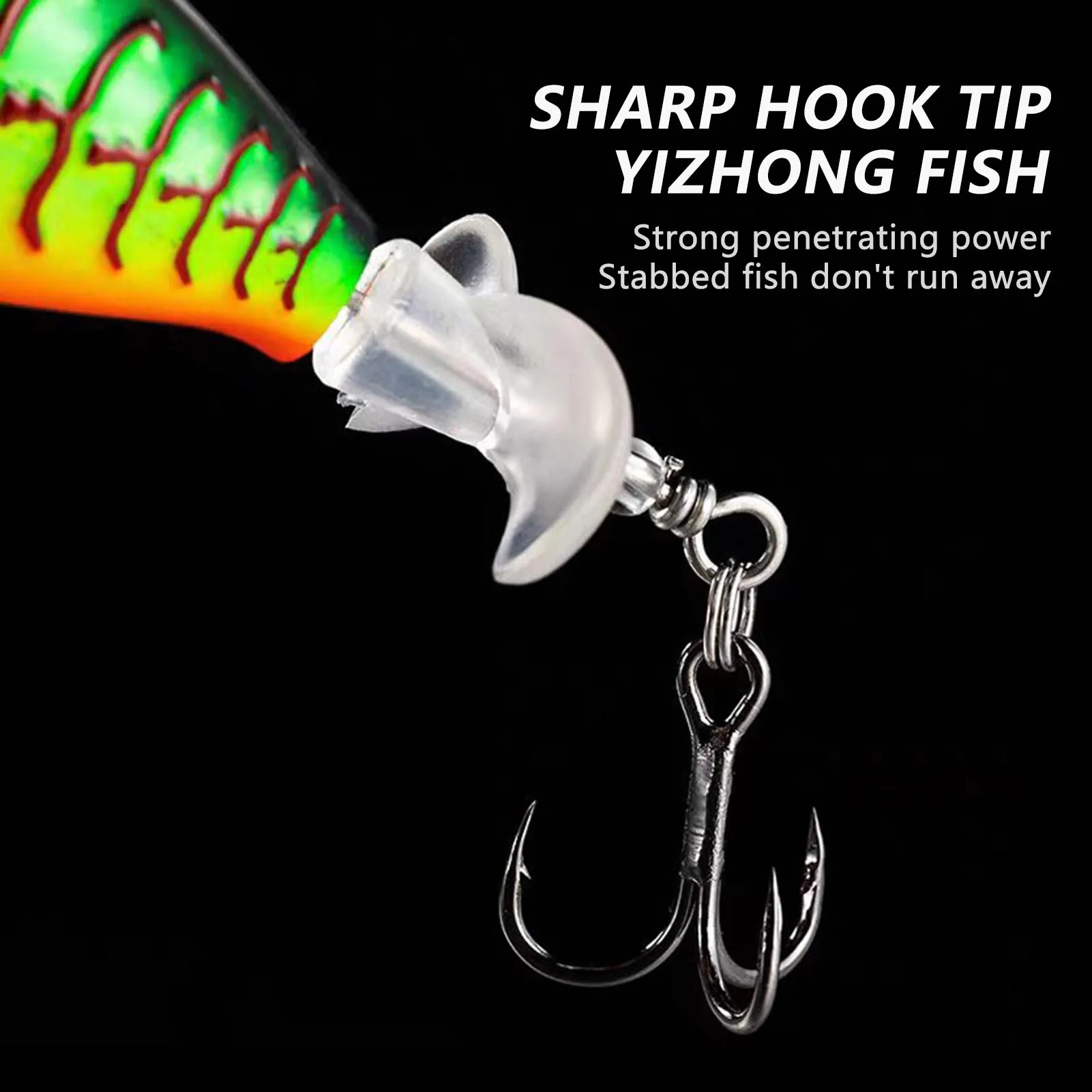 Cebo de hélice flotante, cebo biónico que imita el ruido del cebo Romo para atraer la pesca, microlápiz, artículos de pesca, carpa asiática de carretera, 1 Uds. - imagen 4