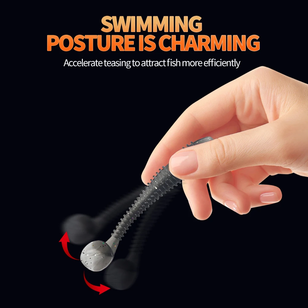 28 unids/caja señuelo en caja cebo suave perca Warbler cebo para peces anzuelo con cabeza de anzuelo 3,2 cm anzuelos de Pesca con caja de aparejos de Pesca - imagen 5