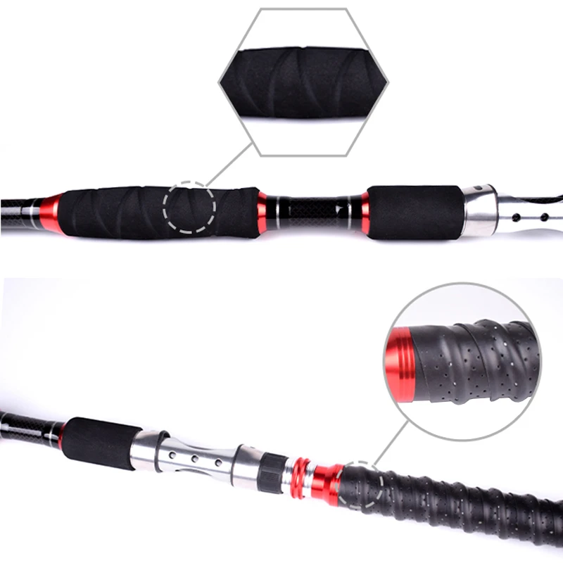Mavllos-caña giratoria de atún STROMII para pesca en barco, señuelo de 3 secciones de 1,8 M, 2,1 M, 70-250g MH, potencia de 30-50lb, caña de Jigging para agua salada - imagen 4