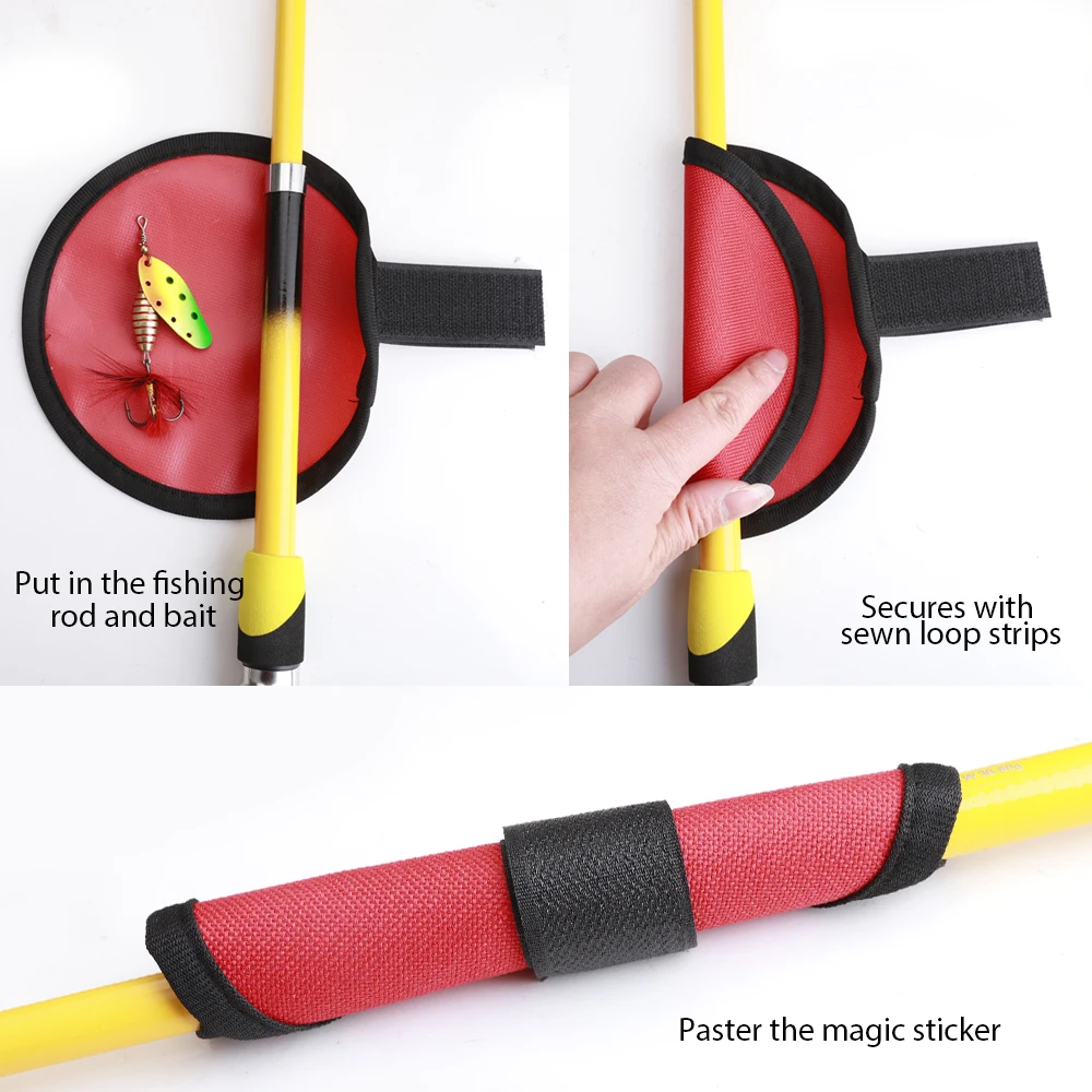 FTK, 1 Uds., guantes para cebo, cubiertas para señuelos, cubiertas para anzuelos de pesca, cubiertas para anzuelos para mantener los pescadores, pesca segura para caña de pescar - imagen 4