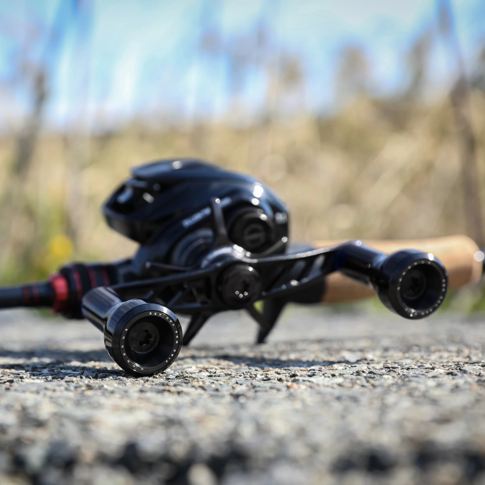 Gomexus mango eléctrico de 100mm con perilla de aluminio de 24mm para carrete de pesca Shimano Curado Bantam Metanium SLX 13 - imagen 5