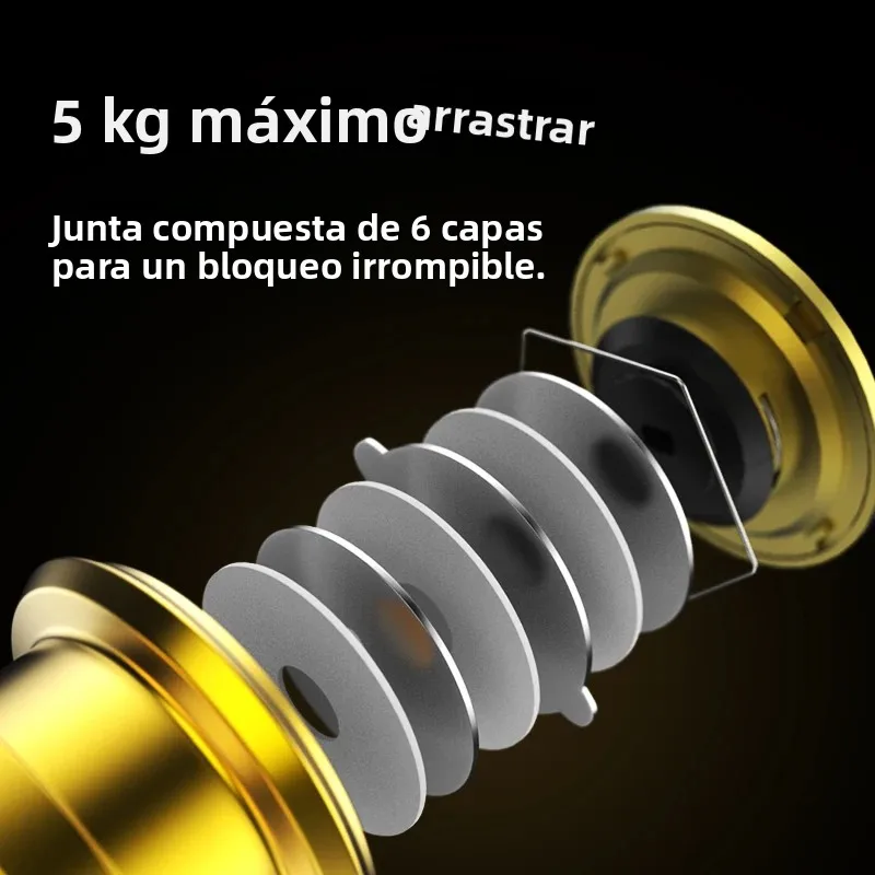 Huidiao carrete giratorio dorado 2500/3000 carrete de pesca con señuelo impermeable 6 + 1 mango de Metal con tornillo BB blindado para agua dulce y salada - imagen 4