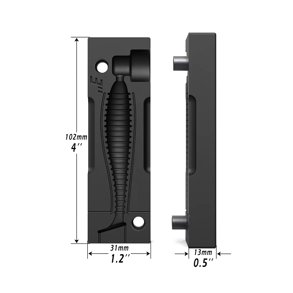 Moldes de inyección para señuelos de vinilo – Aluminio e impresión 3D - imagen 5