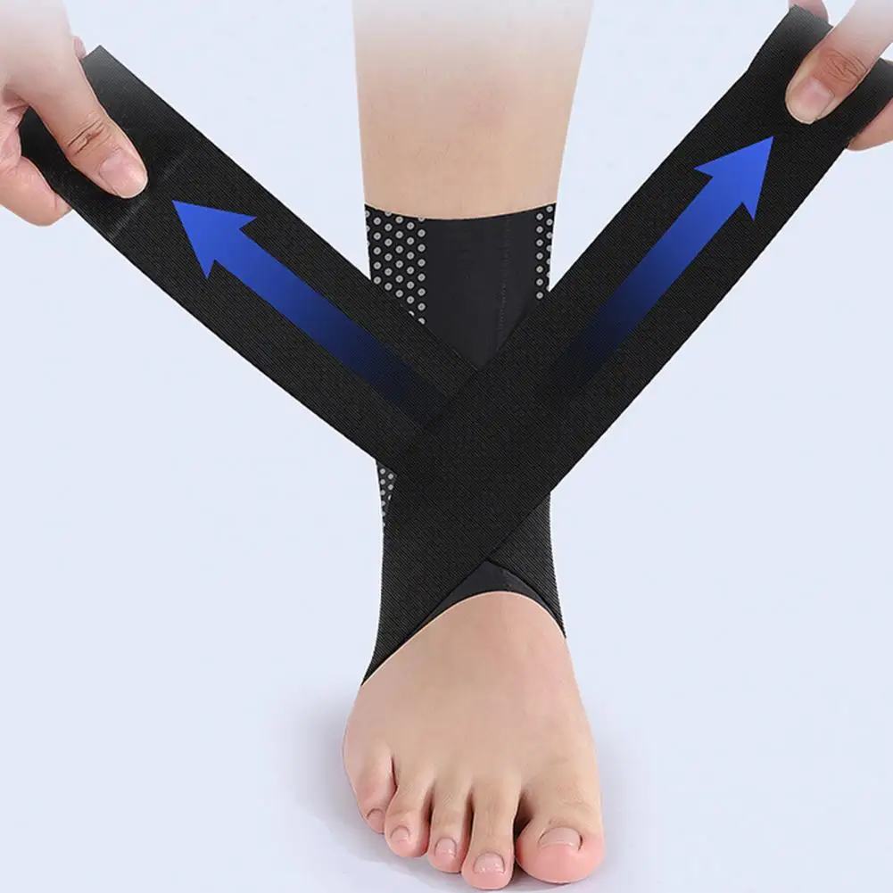 Tobillera para hombres y mujeres, tobillera estabilizadora para esguince de tobillo, soporte ajustable para pie, manga de compresión para lesiones en el pie - imagen 2
