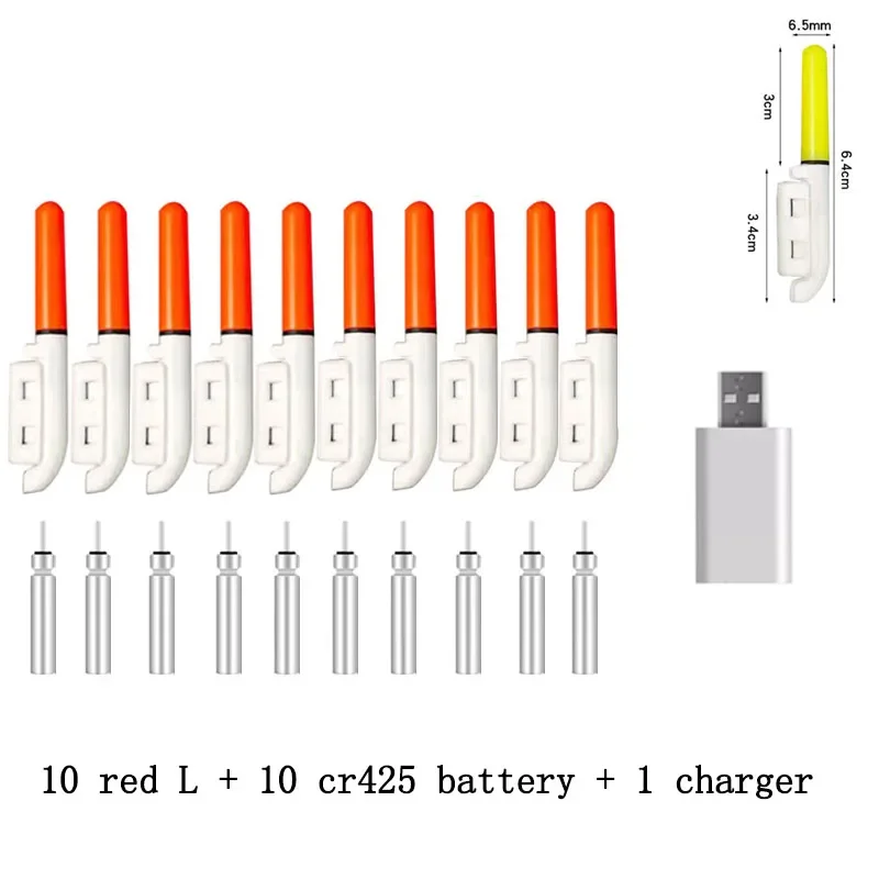red L and battery