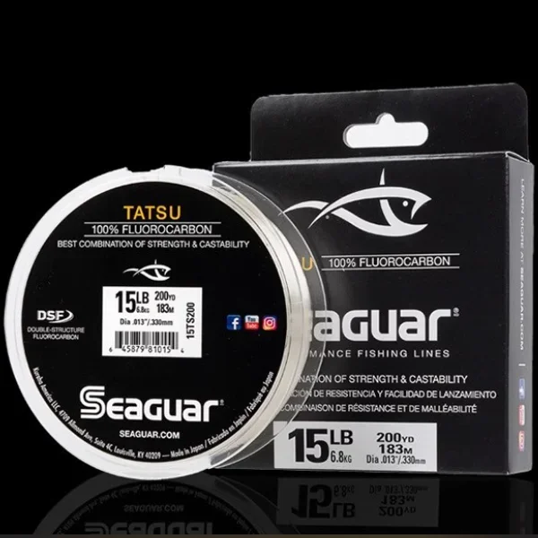Japón importación fuerte y suave SEAGUAR TATSU 183M 6LB-15LB línea de pesca de fluorocarbono línea de señuelo de lubina de fibra de carbono - imagen 2