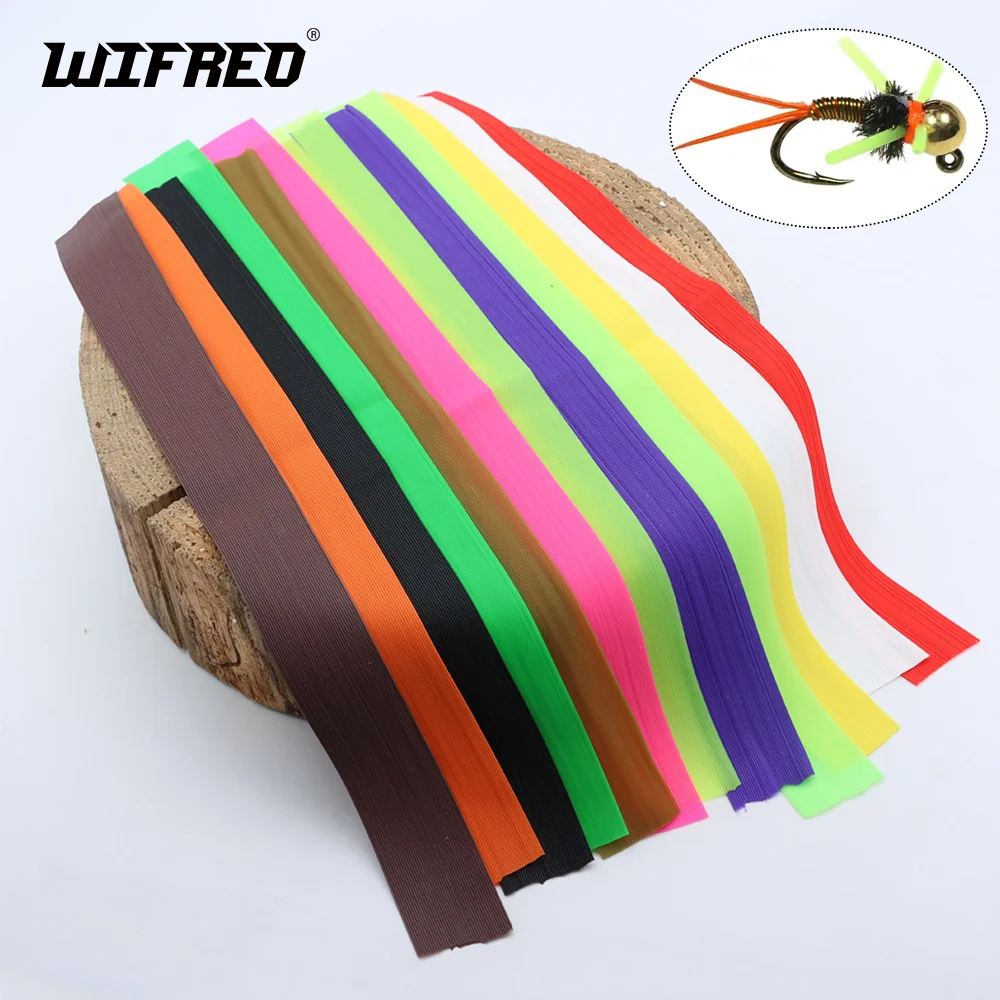 Wifreo Patas de Goma Redondas Silicona para Moscas Streamer - imagen 3