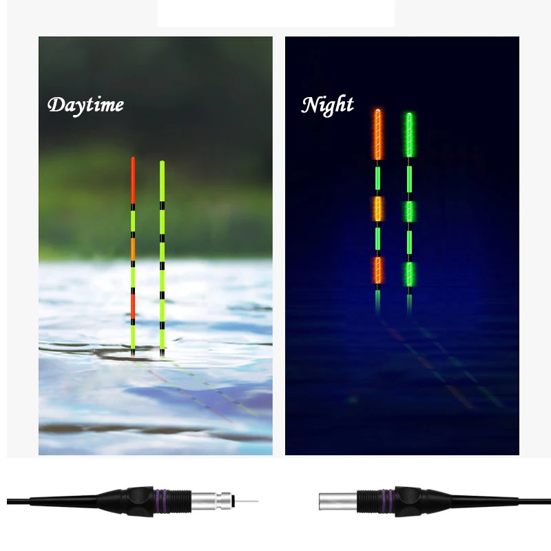 Flotadores electrónicos LED para pesca, equipo de pesca al aire libre, cola nublada, Carpa/carpa cruciana, 0,8g-2,7g, alta sensibilidad, novedad - imagen 5