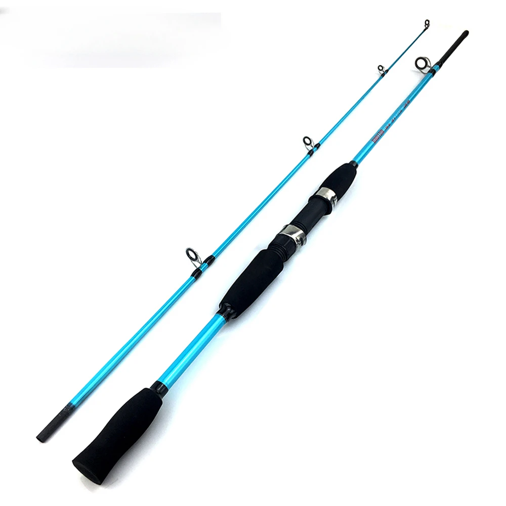 1,5/1,8 M ultraligero 2 secciones giro/señuelo de carbono fundido línea de caña de pescar W.T 5-15LB M potencia caña de Jigging de agua salada con mango EVA - imagen 5