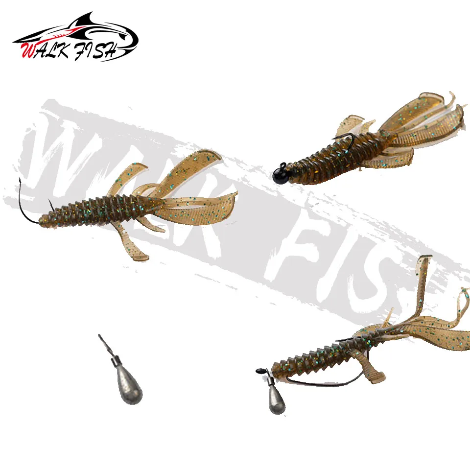 WALK FISH señuelo suave de pesca, anzuelo Wobblers Swimbait de silicona, 90mm, 3g, cebo artificial, 8 unidades - imagen 5