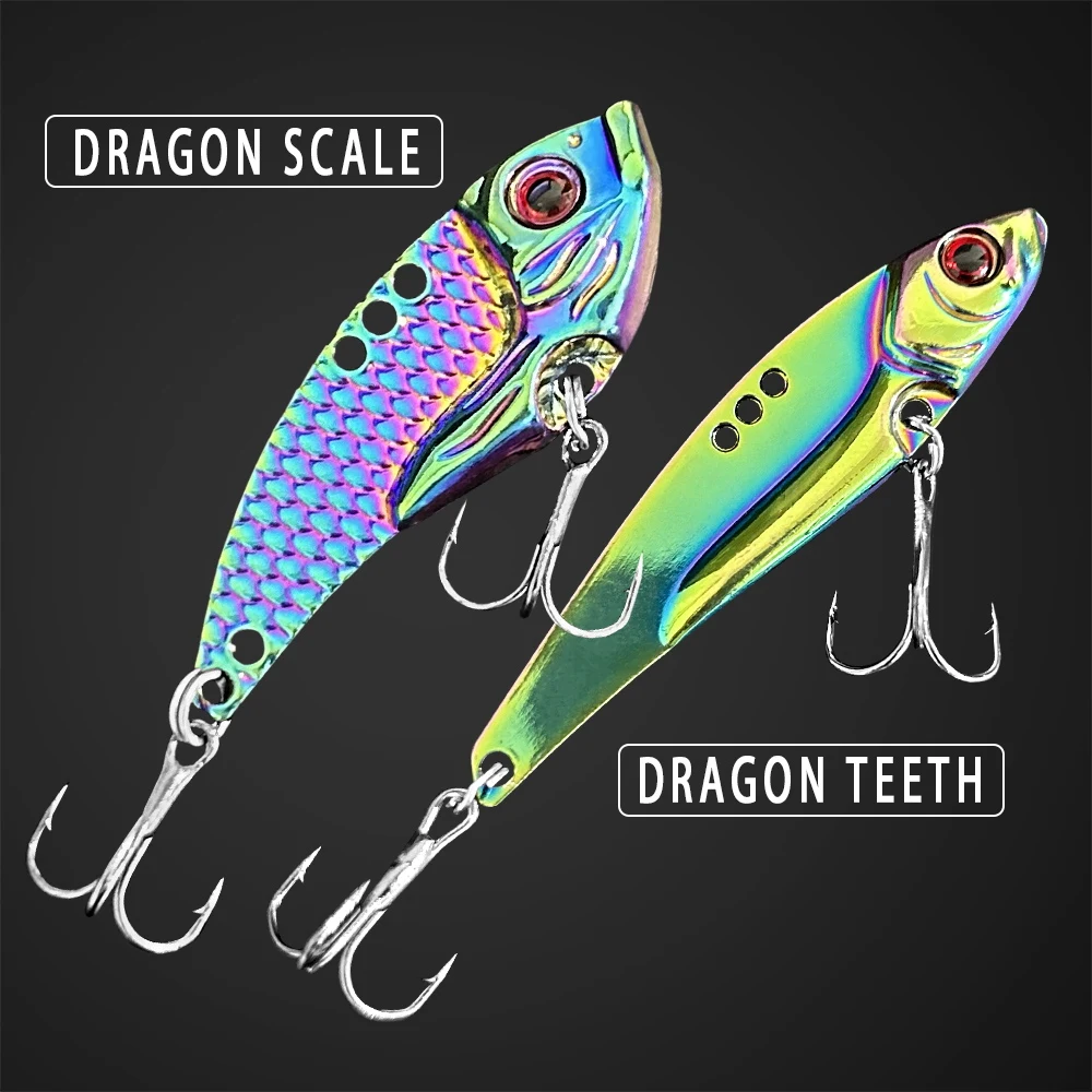 BAKAWA señuelos de Metal Vib VIB, señuelo de Pesca de hoja, pesa 3/5/7/10/15g, cuchara de vibración, cebo duro de agua salada, Pesca Artificial de lubina - imagen 3