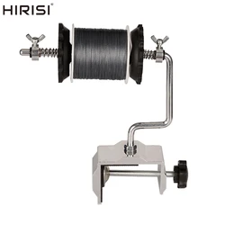 Enrollador vertical para hilo de pesca con abrazadera al vacío