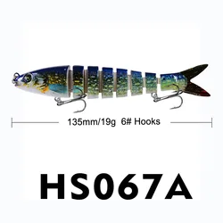 Swimbait Multiarticulado Slow Sink – Lubina y Trucha
