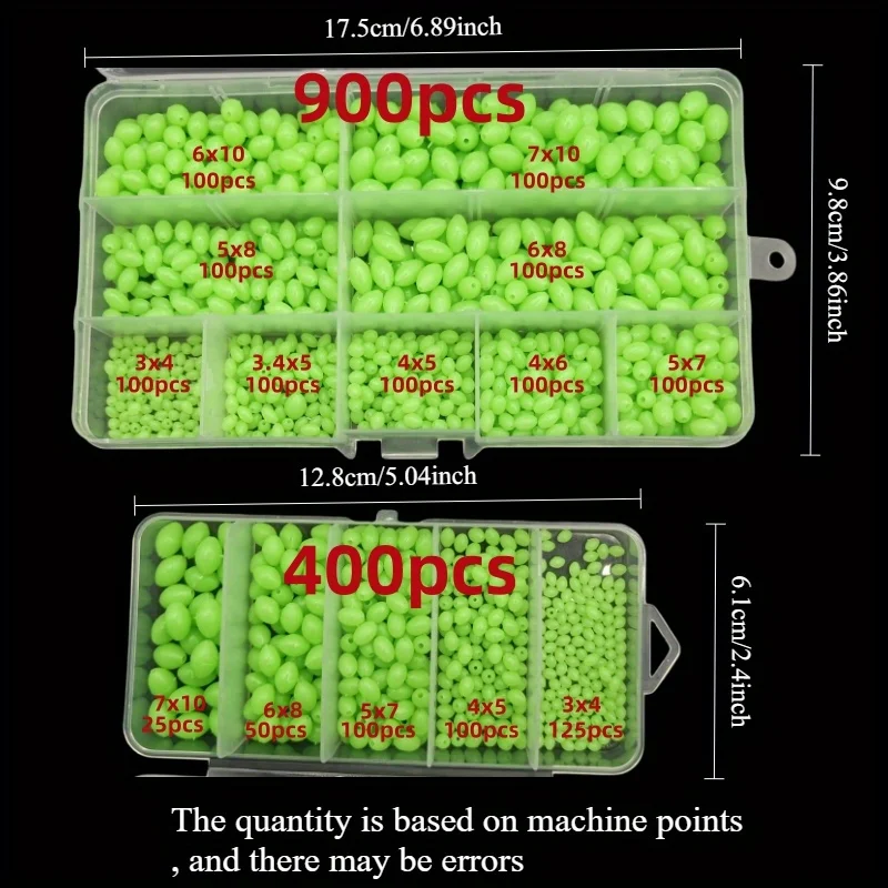 Cuentas de oliva fluorescentes anticolisión para pesca - imagen 5