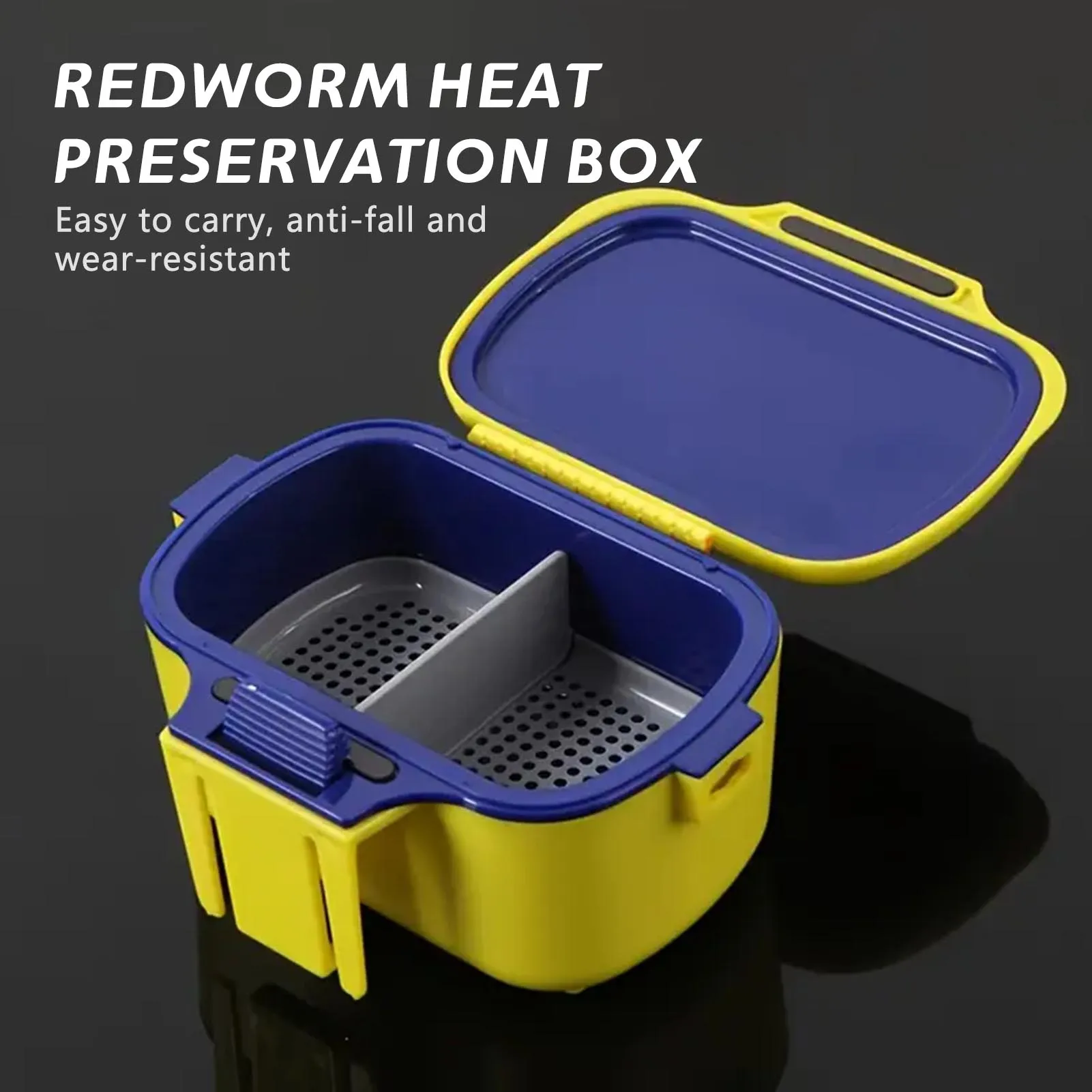 レッドワーム釣具ボックス断熱多目的保湿装置ワームヒル & プラスチックルアー用 - imagen 2