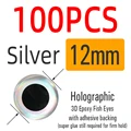 12mm Silver 100pcs