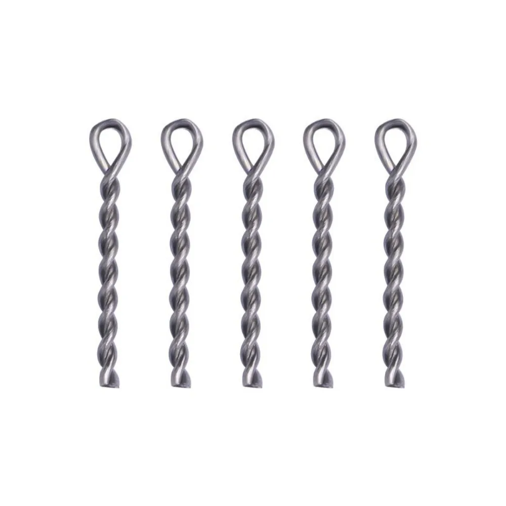 50 Uds. De tornillos puntiagudos para pesca de carpa, tornillos de acero inoxidable, soporte para señuelo de pesca de carpa, conector de retenedor - imagen 3