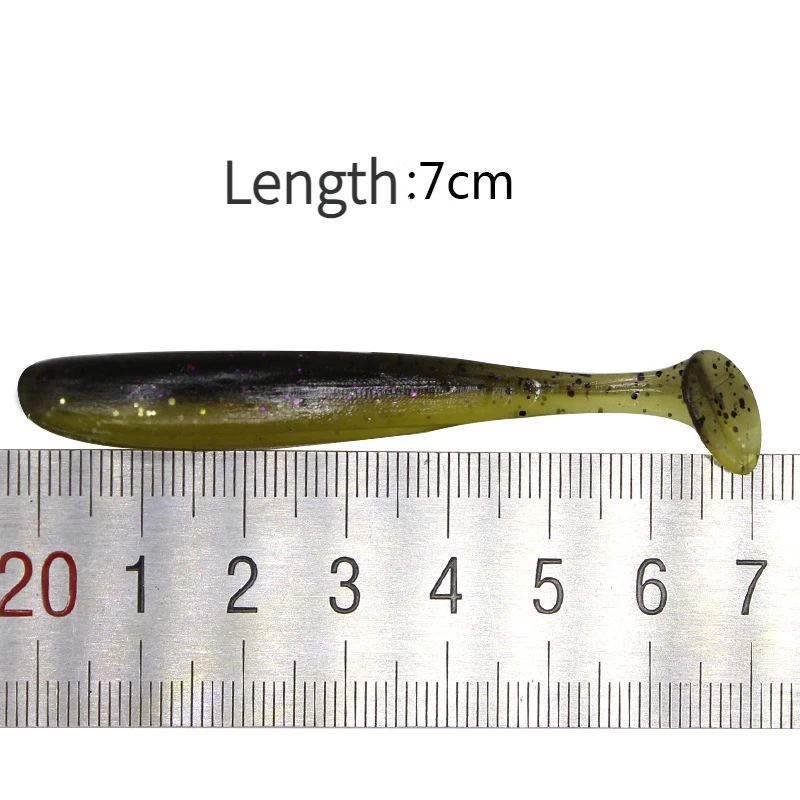 Cebo de silicona suave de 30 piezas, Shad Wobbler señuelo de pesca, gusano de mar, Swimbait Streamer, accesorios de pesca - imagen 5